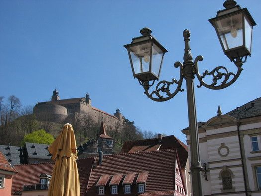 Kulmbach: Blick vom Markt zur Burg