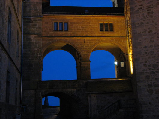 Marburger Schloss am Abend