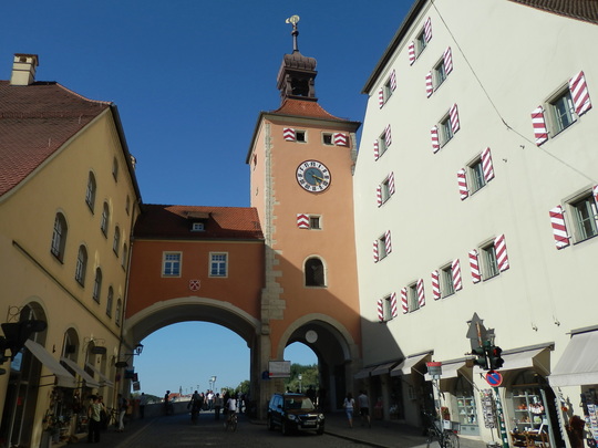 Regensburg: Donautor am Salzstadel